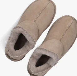 beige warmbat pantoffels willow