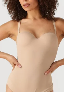 beige wolford top mat de luxe forming string body