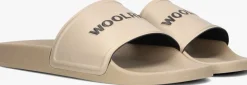 beige woolrich badslippers slide sandal