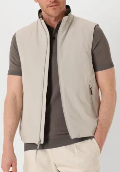 beige woolrich bodywarmer sailing 2 layers vest