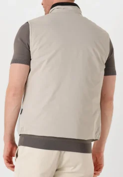 beige woolrich bodywarmer sailing 2 layers vest