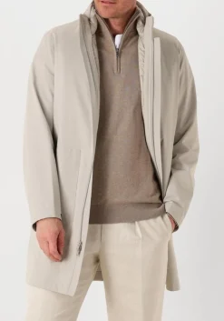 beige woolrich jack 2 layer 2in1 carcoat