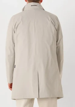 beige woolrich jack 2 layer 2in1 carcoat