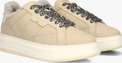 beige woolrich lage sneakers arrow women