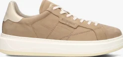 beige woolrich lage sneakers arrow man milled nabuk