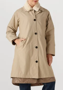 beige woolrich winterjassen all weather coat