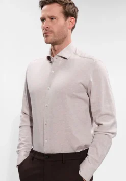 beige xacus casual overhemd 91479 j752ml