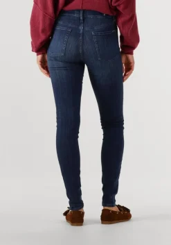 blauwe 7 for all mankind skinny jeans high waist skinny