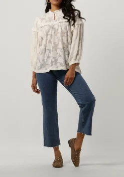 blauwe 7 for all mankind straight leg jeans logan stovepipe blaze with raw cut hem