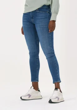 blauwe 7 for all mankind skinny jeans hw skinny crop
