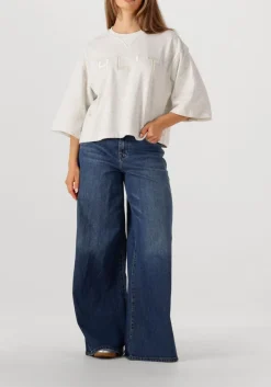 blauwe 7 for all mankind wide jeans marie wide leg artifact