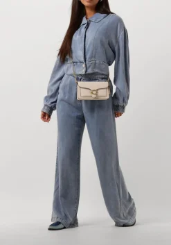 blauwe aaiko pantalon rocia ten 522