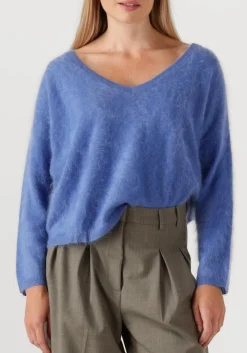 blauwe absolut cashmere trui soeli