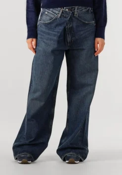 blauwe agolde wide jeans vana jean in nexus