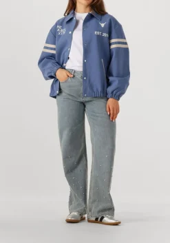 blauwe alix the label jack ladies woven sport bomber