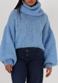 blauwe american dreams coltrui pepper roll neck cropped