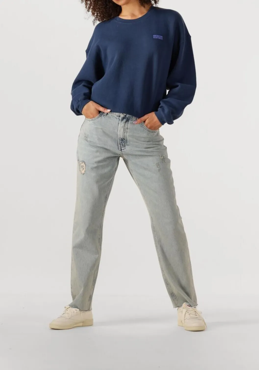 blauwe american vintage sweater izubird d