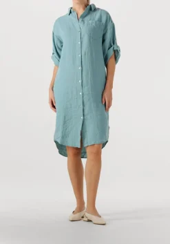 blauwe bellamy midi jurk fay