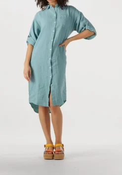 blauwe bellamy midi jurk fay