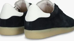 blauwe blackstone lage sneakers lime wren perf