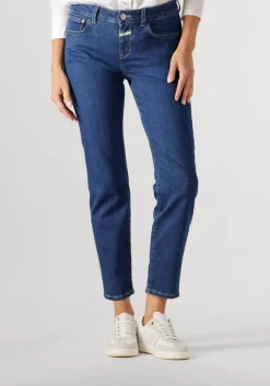 blauwe closed skinny jeans baker