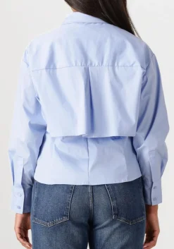 blauwe co'couture blouses sandy double layer shirt