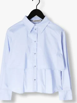 blauwe co'couture blouses sandy double layer shirt