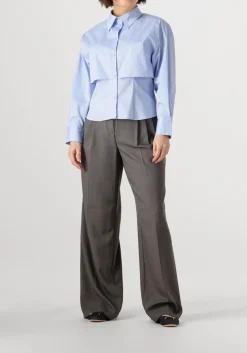 blauwe co'couture blouses sandy double layer shirt