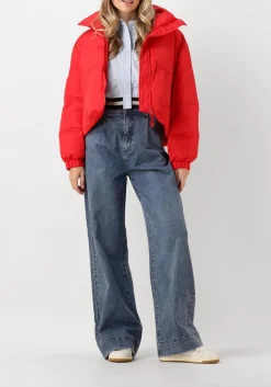 blauwe co'couture blouses cotton crisp logo crop shirt