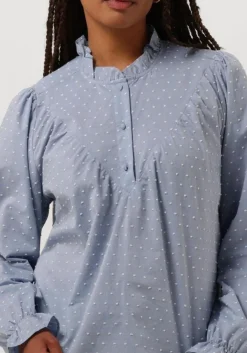 blauwe co'couture blouses emily dot blouse