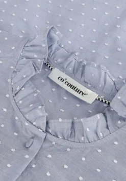 blauwe co'couture blouses emily dot blouse