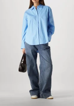 blauwe copenhagen muse blouses cmpoplin-shirt