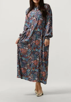 blauwe dea kudibal midi jurk marla