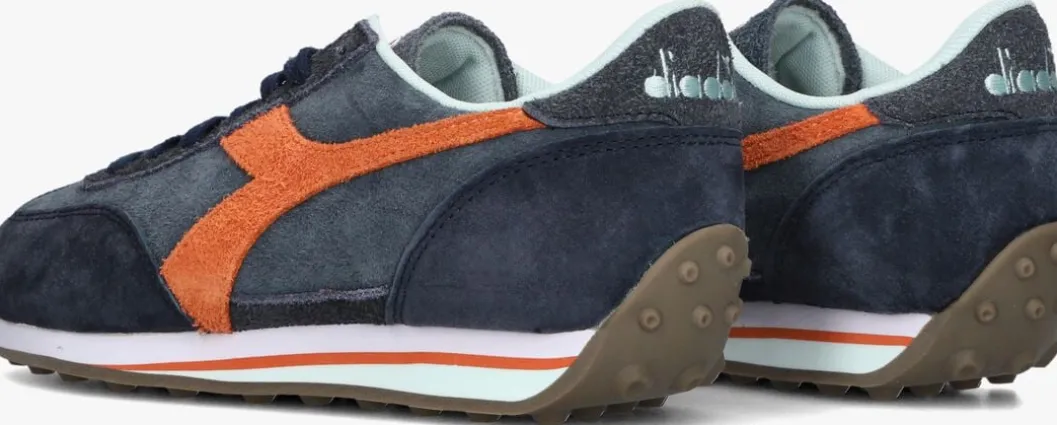 blauwe diadora heritage lage sneakers rally s