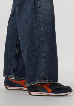 blauwe diadora heritage lage sneakers rally s