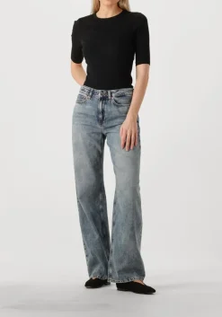 blauwe drykorn straight leg jeans medley