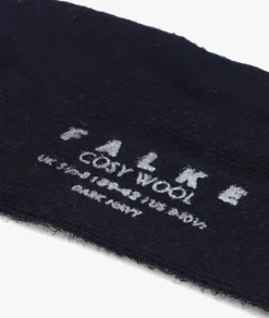 blauwe falke sokken cosy wool sok