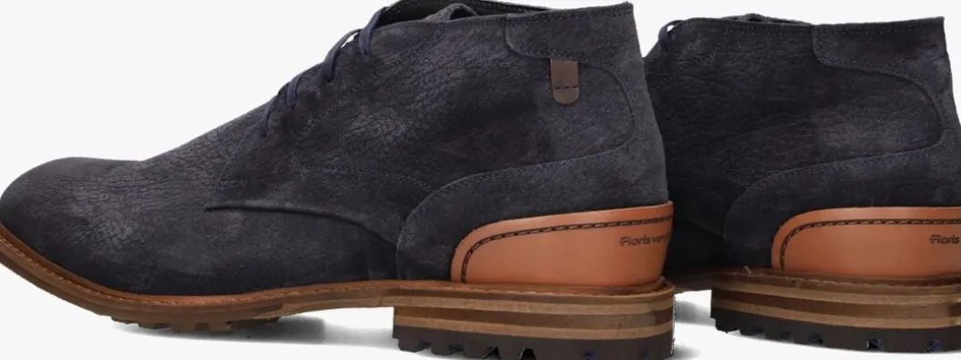 blauwe floris van bommel nette schoenen sfm-50141 crepi