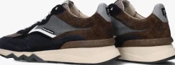 blauwe floris van bommel lage sneakers sfm-10178 de zager