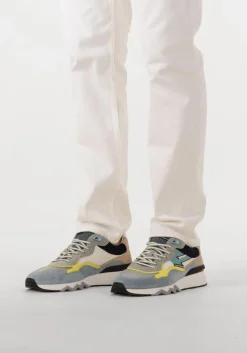 blauwe floris van bommel lage sneakers sfm-10136 de zager