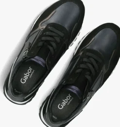 blauwe gabor lage sneakers 378
