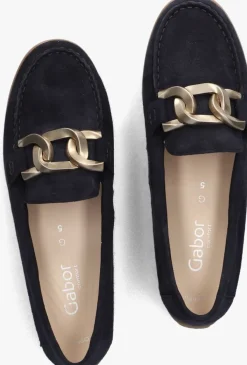 blauwe gabor mocassins 444.1