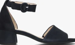 blauwe gabor sandalen met hak 902