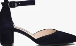 blauwe gabor sandalen met hak 340
