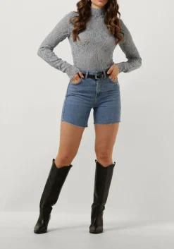 blauwe gestuz top hilma rollneck