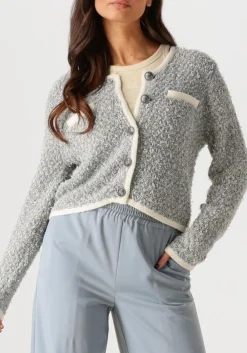 blauwe gestuz vest gznalin cardigan