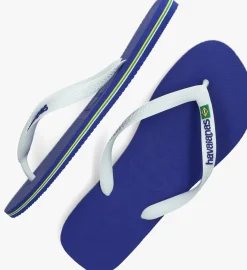 blauwe havaianas teenslippers brasil logo
