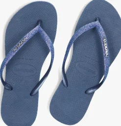 blauwe havaianas teenslippers slim sparkle ii crocus