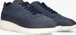 blauwe hogan lage sneakers interactive3 allacciato pelle