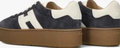 blauwe hogan lage sneakers h681 allacciato h